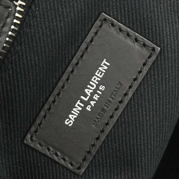 Saint Laurent Black Raffia Tassel Tote Handbag TCT490793･0918 134716 - Picture 8 of 10